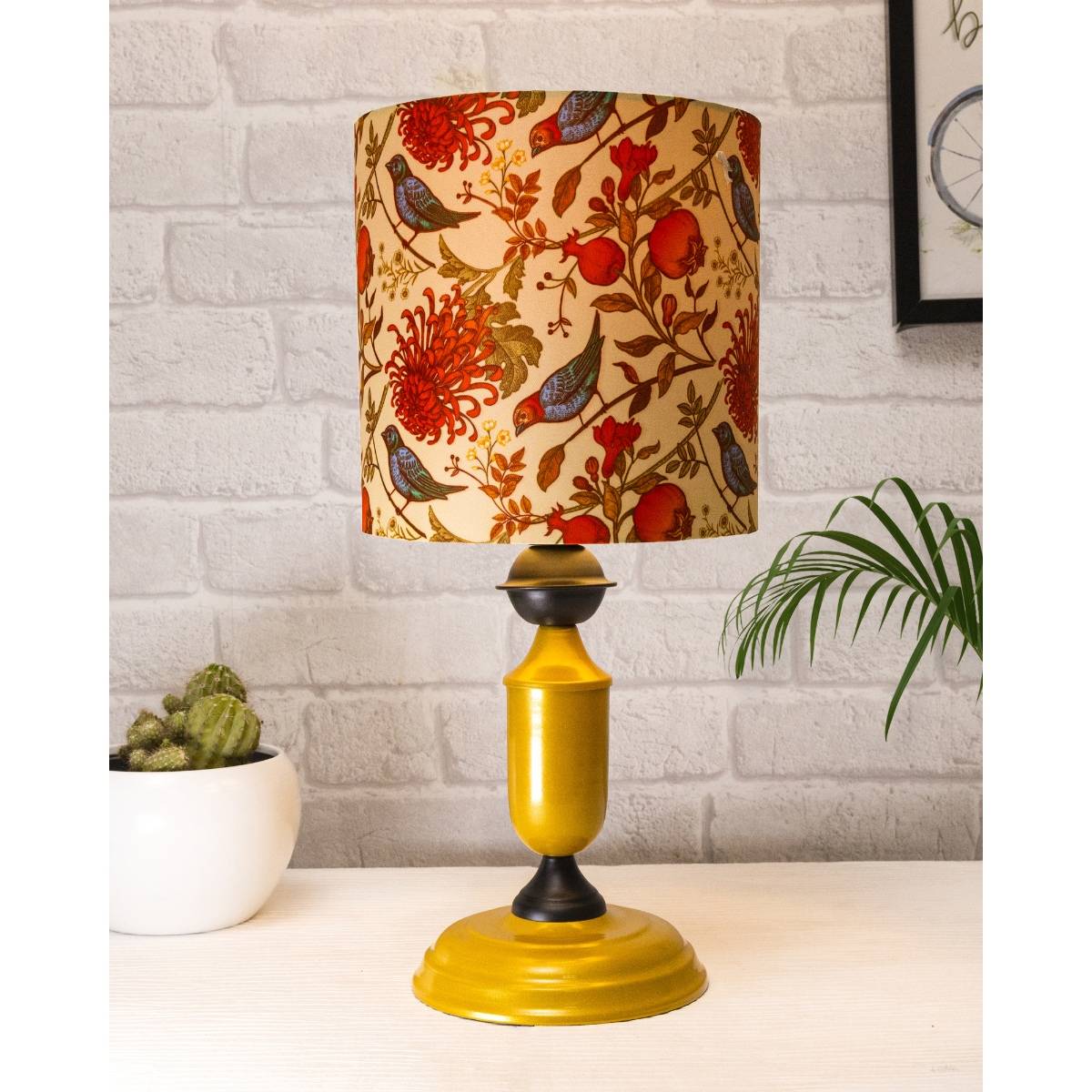 Homesake Murphy Golden Table Lamp Bird Shade