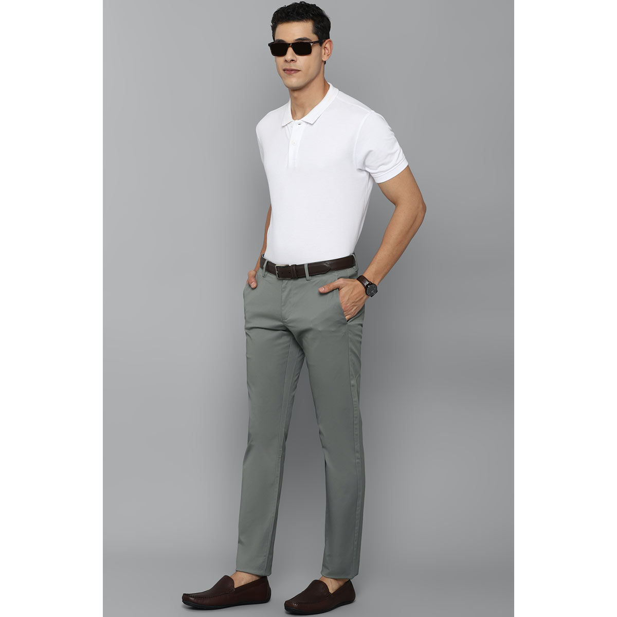 Allen Solly Regular Fit Men Grey Trousers - Buy Allen Solly Regular Fit Men  Grey Trousers Online at Best Prices in India | Flipkart.com