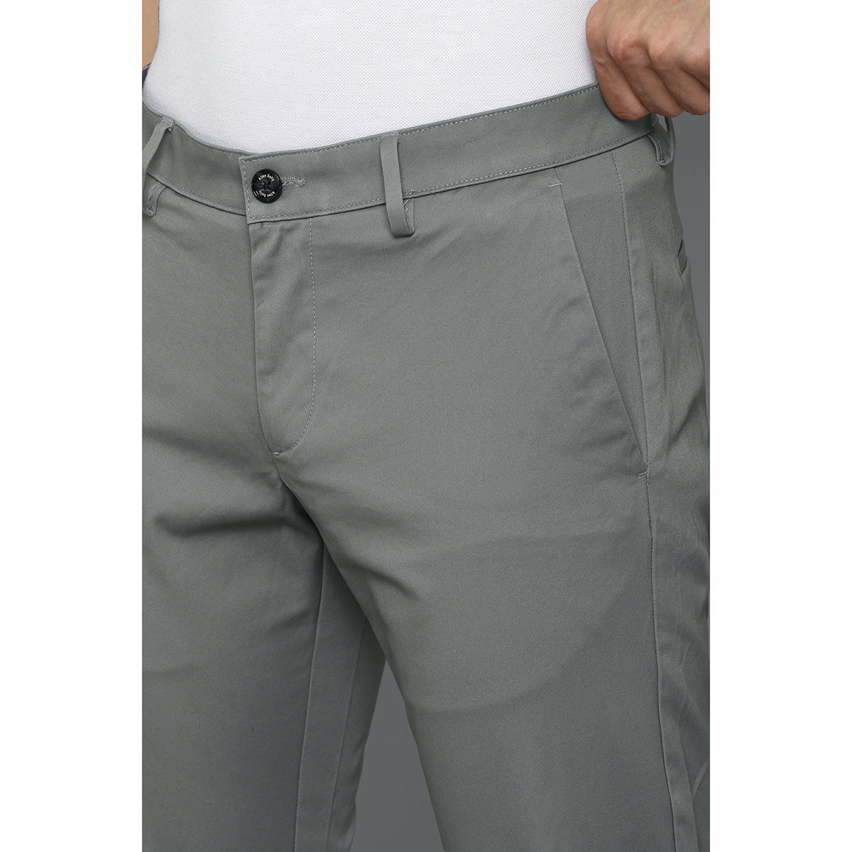Allen Solly Regular Fit Men Grey Trousers - Price History