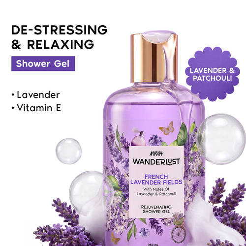 Nykaa Wanderlust Perfume Shower Gel - Hydrating, Relaxing & Cleansing