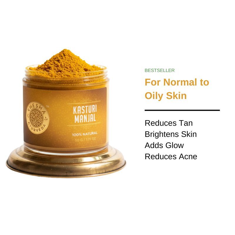 Shesha Ayurveda Kasturi Manjal - Wild Turmeric Powder (100% Natural and Premium Quality)