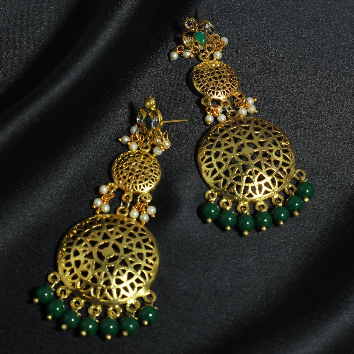 Details more than 70 dark green colour earrings best