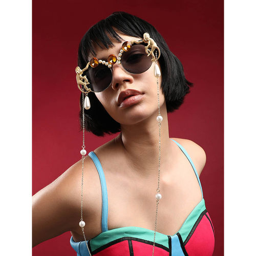 SOHI Womens Stylish Sparkle Shine Bright Black Lens Sunglasses