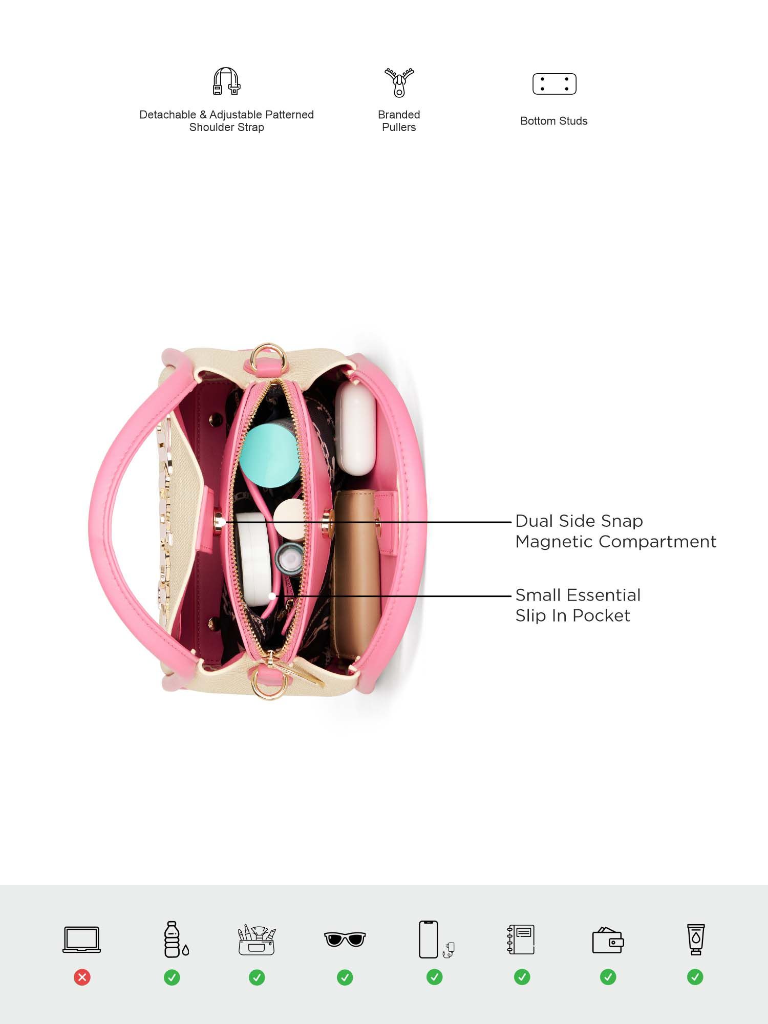 Juicy Couture ピンク マザーズバッグ　美品 Juicy Couture Women's Sling Bag Grab'n Groove - Pink | Handbag