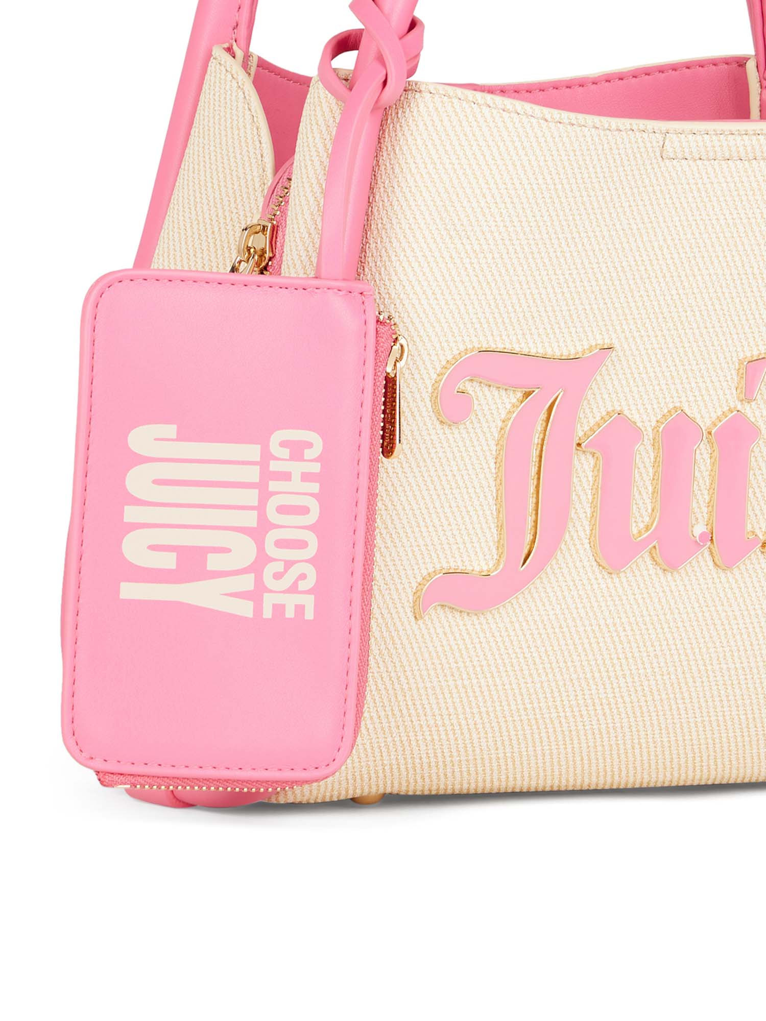 Juicy Couture ピンク マザーズバッグ　美品 Buy Juicy Couture Pink Solid Pu Handbag with Detachable Pouch and