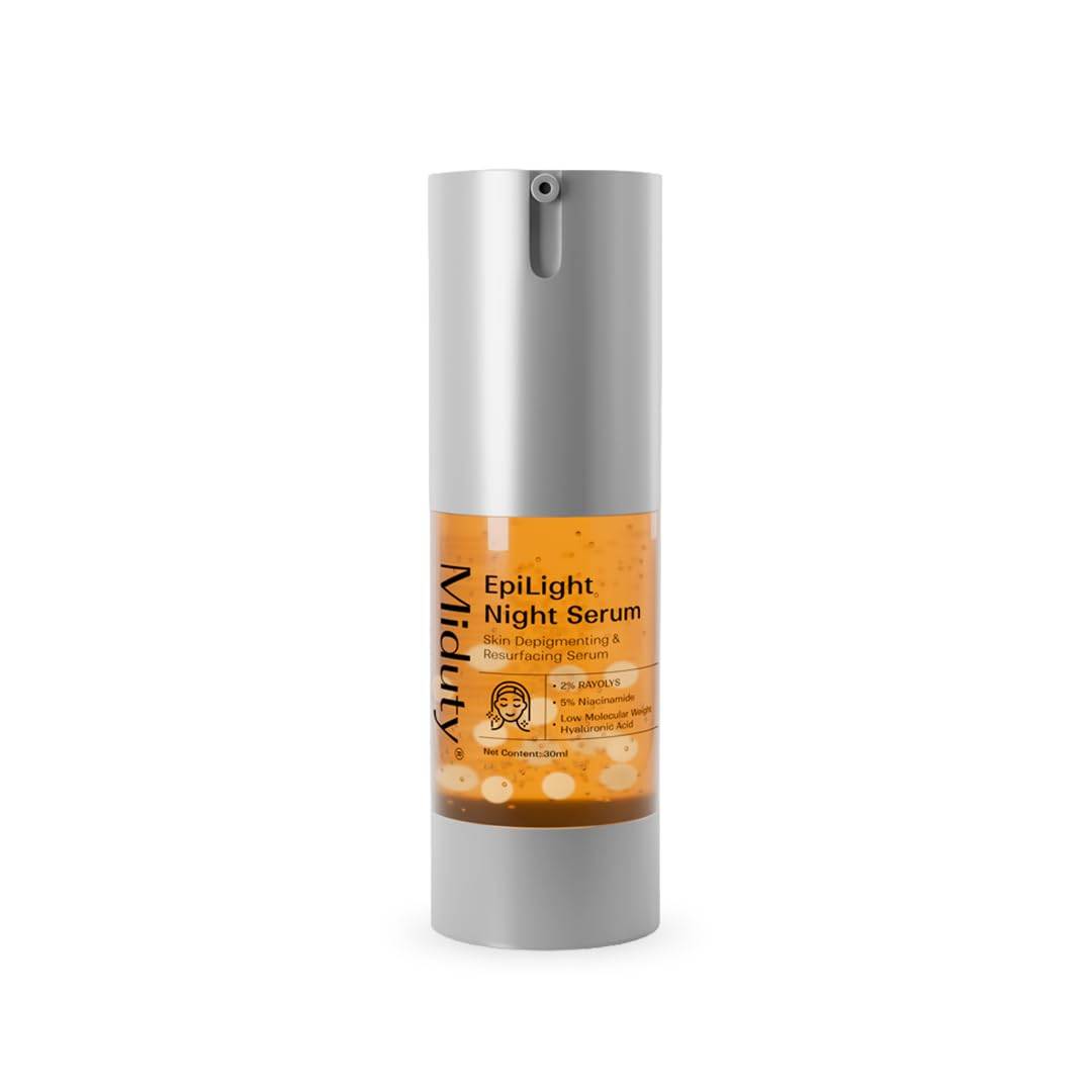 Miduty Epilight Night Serum |Supports Anti-Pigmentation & Skin Brightening |5% Niacinamide, Rayolys