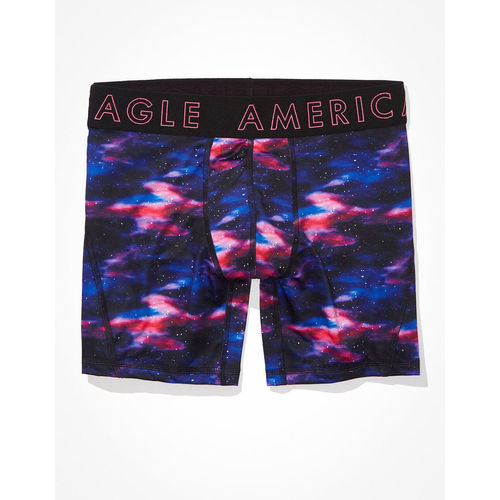 American Eagle Men Multi Color Galaxy 6 Inches Flex Boxer Briefs (2XL)