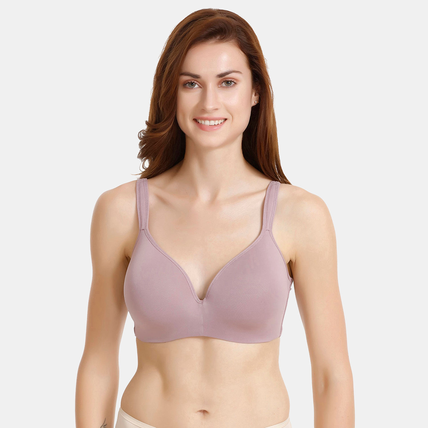 Buy Zivame True Curve Padded Non Wired Full Coverage Super Support Bra - Purple  Online