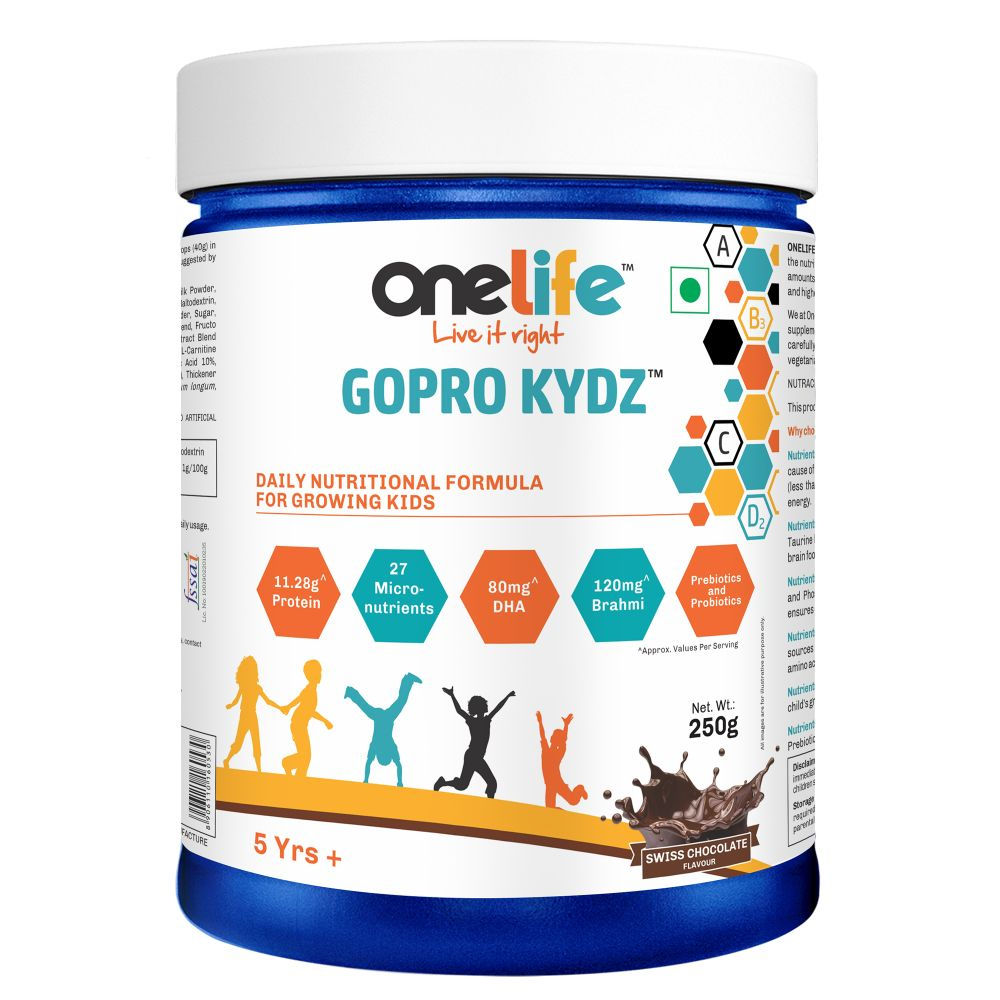 OneLife Gopro Kydz :Kids Protein Supplement - Milk Chocolate Flavor