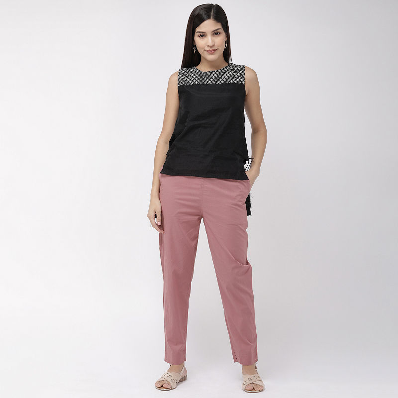 GO COLORS Relaxed Women Blue Trousers - Buy GO COLORS Relaxed Women Blue  Trousers Online at Best Prices in India | Flipkart.com