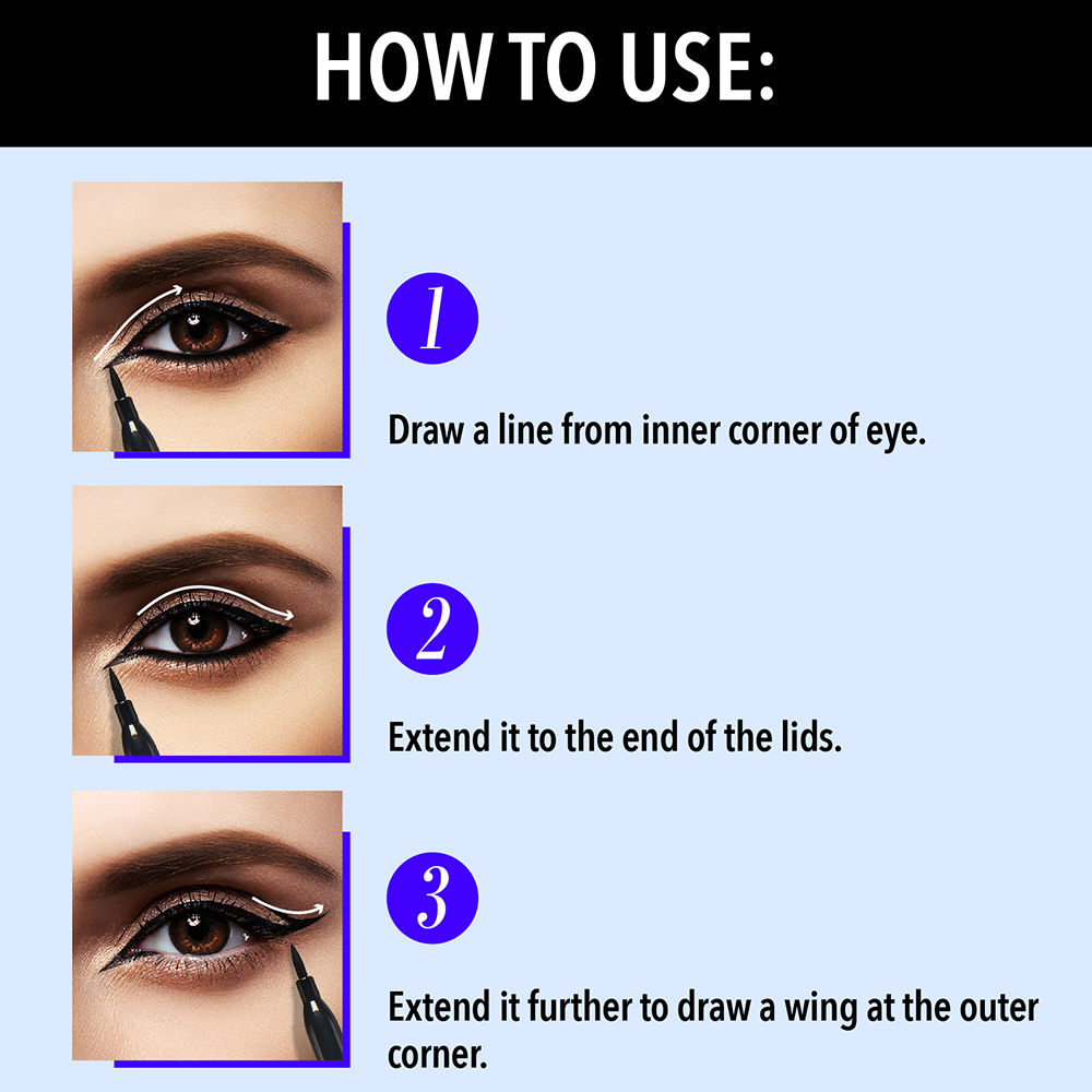 Blue Heaven Intense Easy Sketch Eyeliner - Extreme Black: Buy Blue