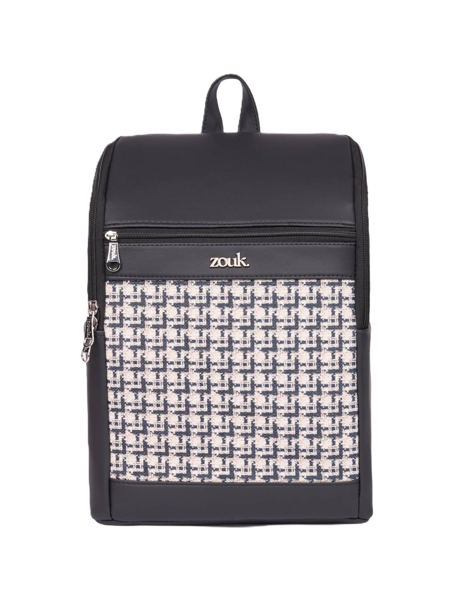 Zouk Summit Vegan Leather Carter Checks Backpack