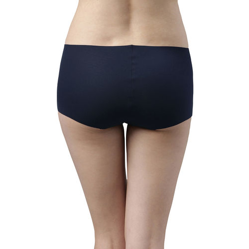 Buy Enamor Women's Quick Dry Full Coverage & Mid Waist Boy Short Panties -  Blue Online