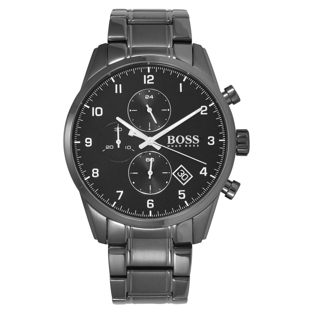 Buy Hugo Boss Watches Skymaster Chronograph Date Analog Black Dial