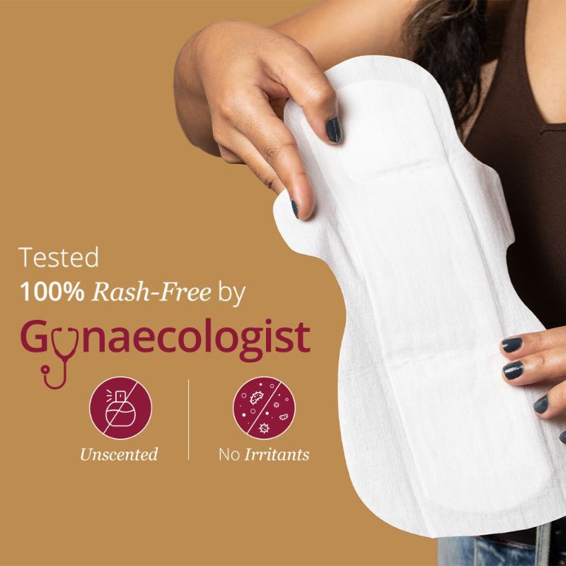 Carmesi Sensitive Sanitary Pads - 30 XL - Certified 100% Rash-Free ...