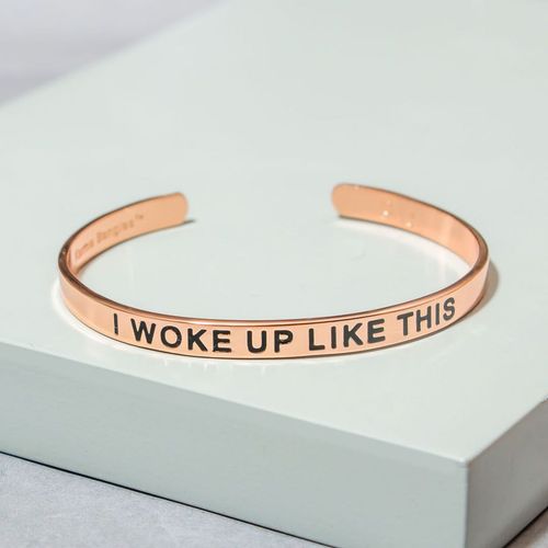 Buy Pipa Bella by Nykaa Fashion Rose-Gold Plated I Woke Up Like