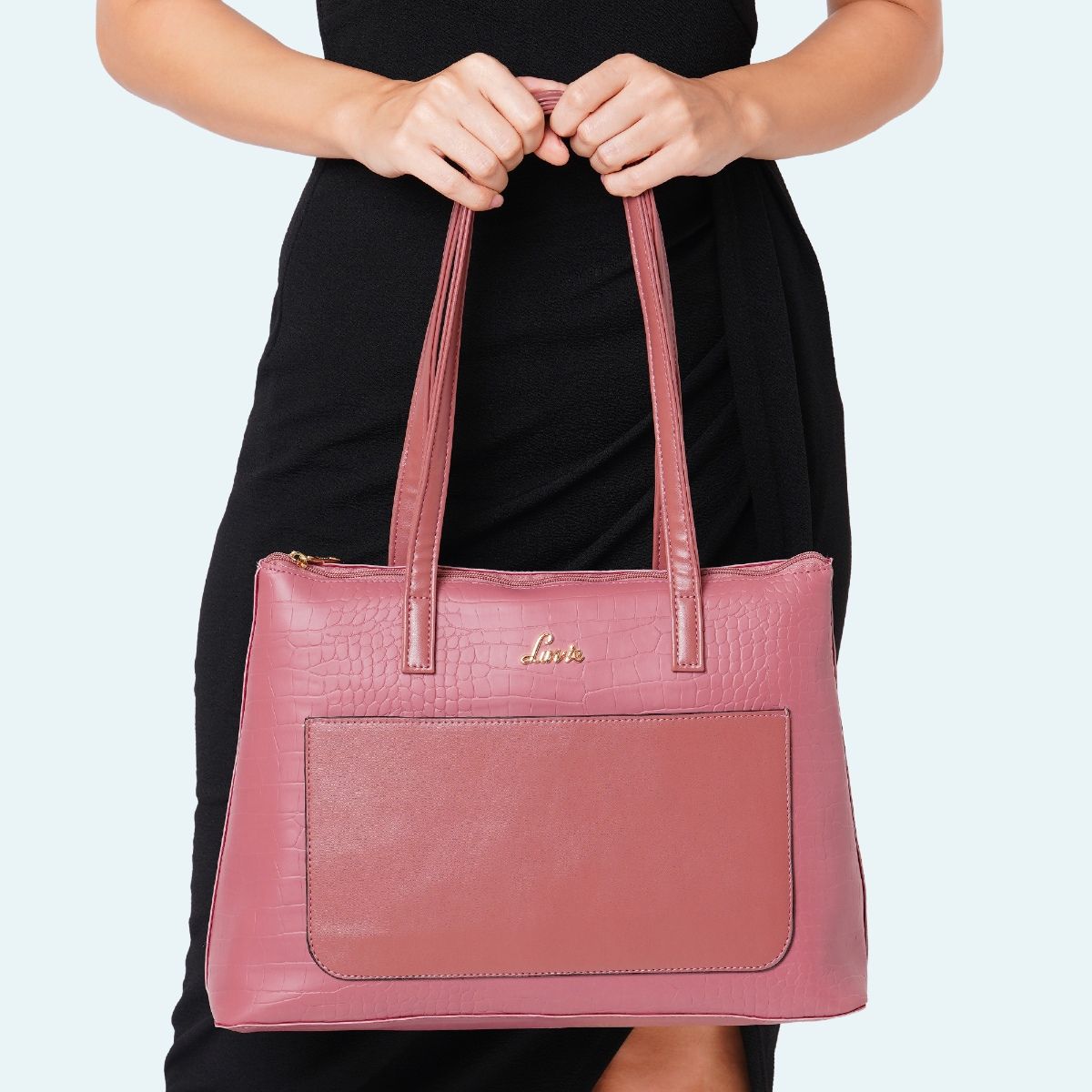 Buy Lavie Women's Ushawu Medium Satchel Bag Brown Ladies Purse Handbag at  Amazon.in
