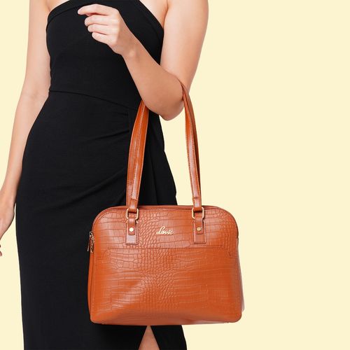 Buy LAVIE Women Brown Satchel Tan Online @ Best Price in India