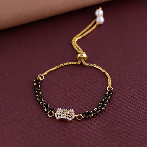 SHOSHAA American Diamond Mangalsutra Bracelet