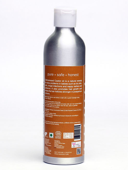 Earthbaby 100 Natural Origin Cold Pressed Castor Oil 250ml Buy Earthbaby 100 Natural Origin Cold Pressed Castor Oil 250ml Online At Best Price In India Nykaa