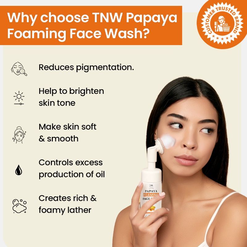 TNW The Natural Wash Papaya Foaming Face Wash Buy TNW The Natural Wash Papaya Foaming Face Wash