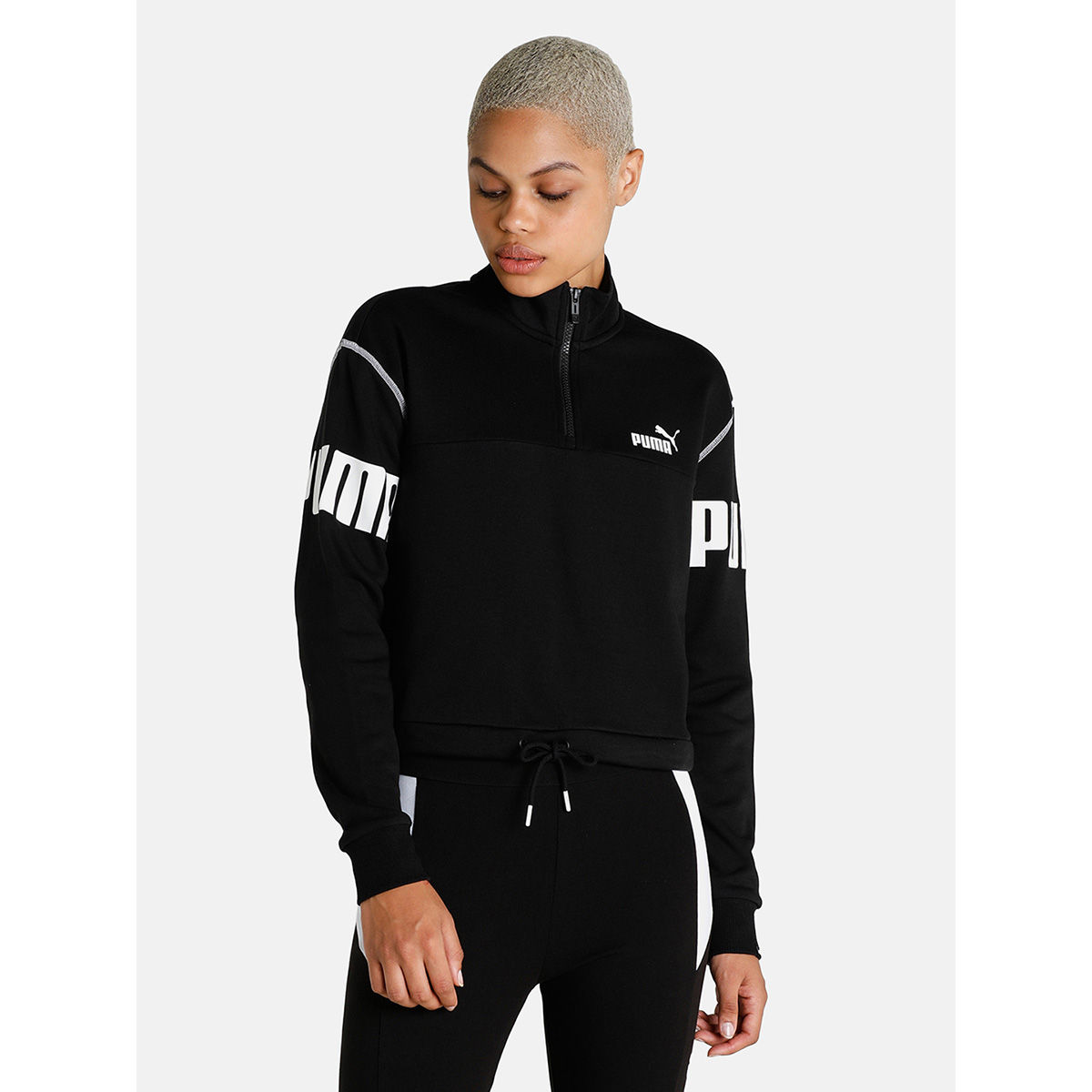 Puma rebel half outlet zip turtleneck