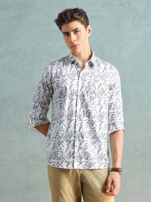 Buy Arrow Newyork Slim Fit Satin Shirt Online