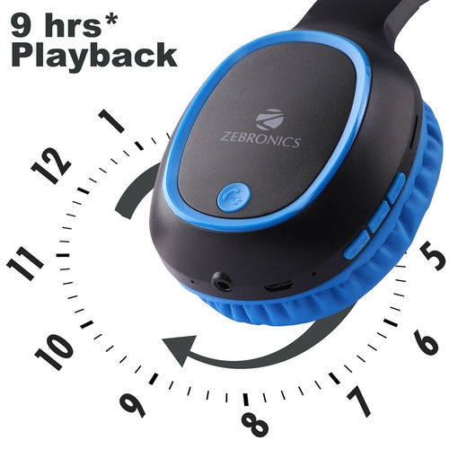 Buy Zebronics Zeb-Thunder Wireless Bluetooth Headphone With Aux