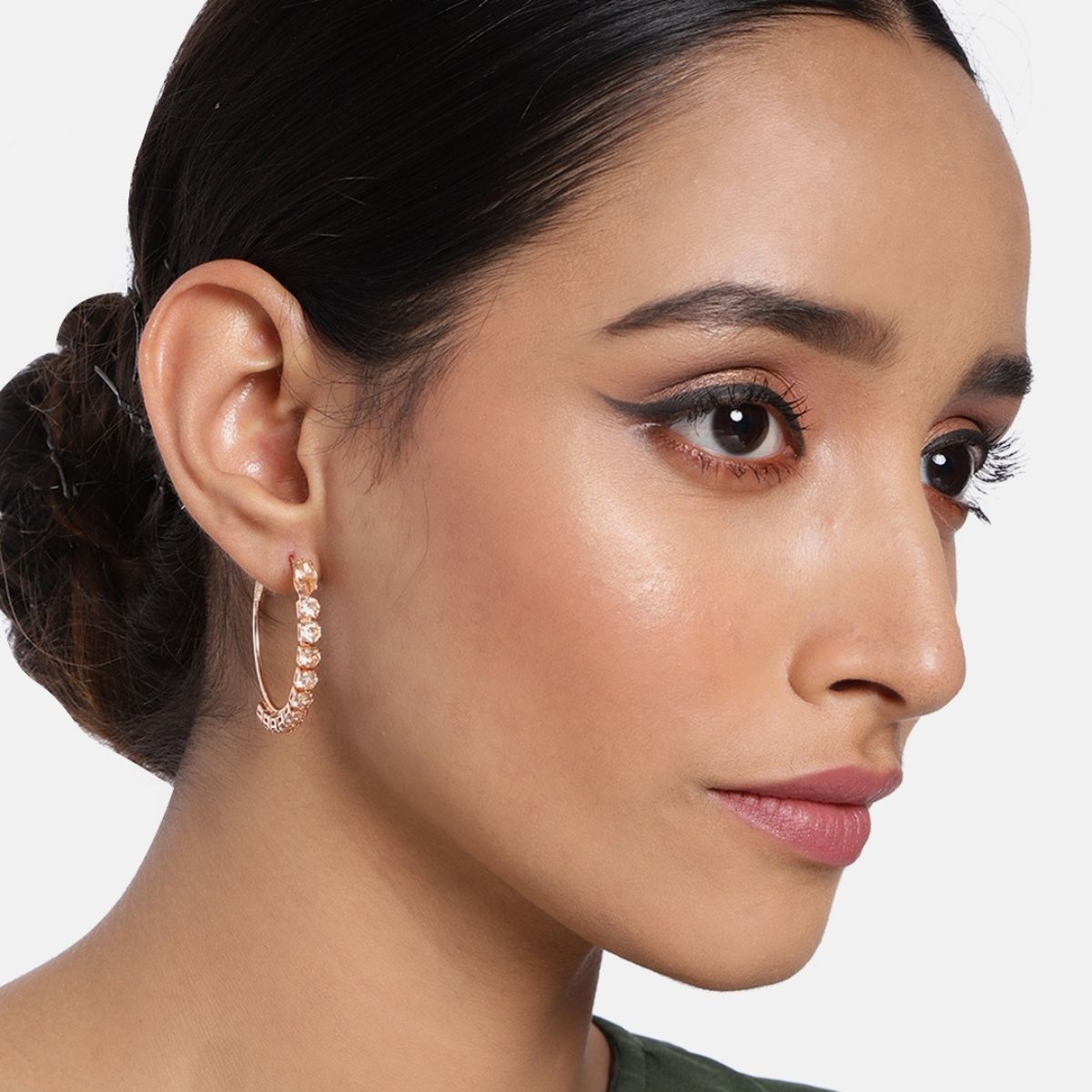Buy Fancy Golden Hoop EarringsGirls and Women EarringsBali 3 cm at  Amazonin