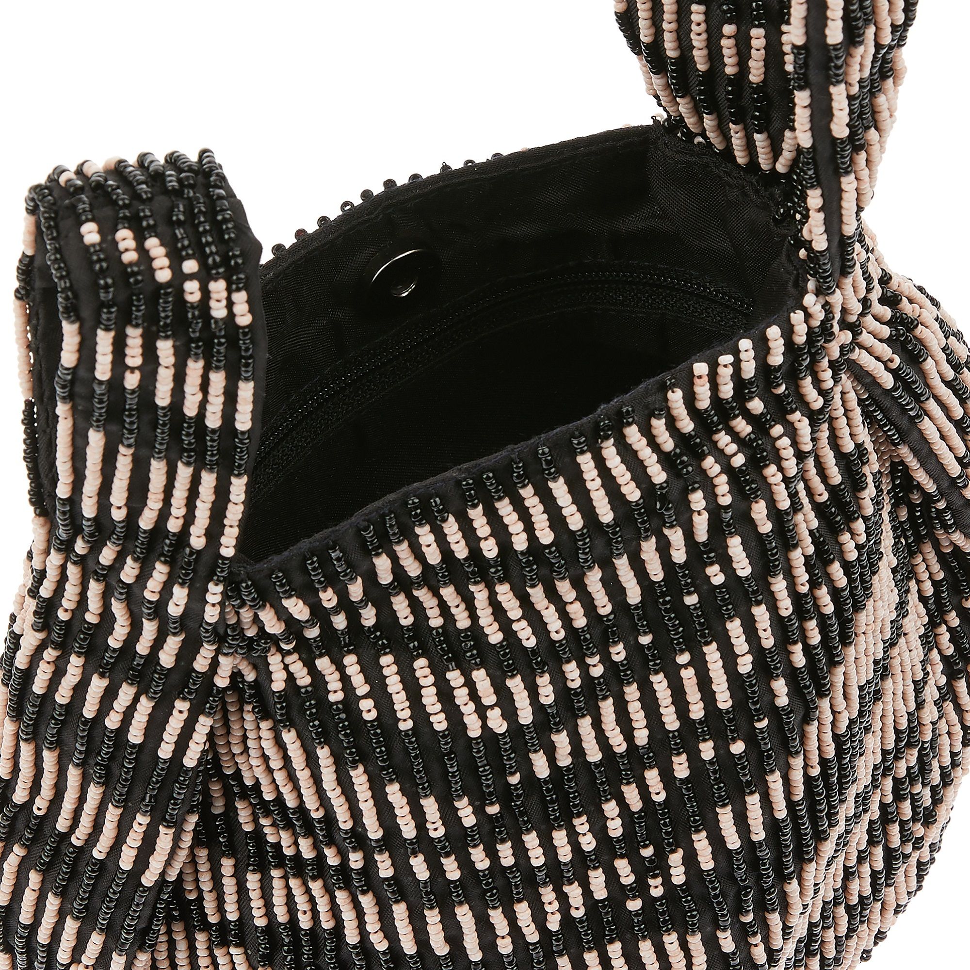 Buy Accessorize London Zebra Beaded Clutch Bag Online