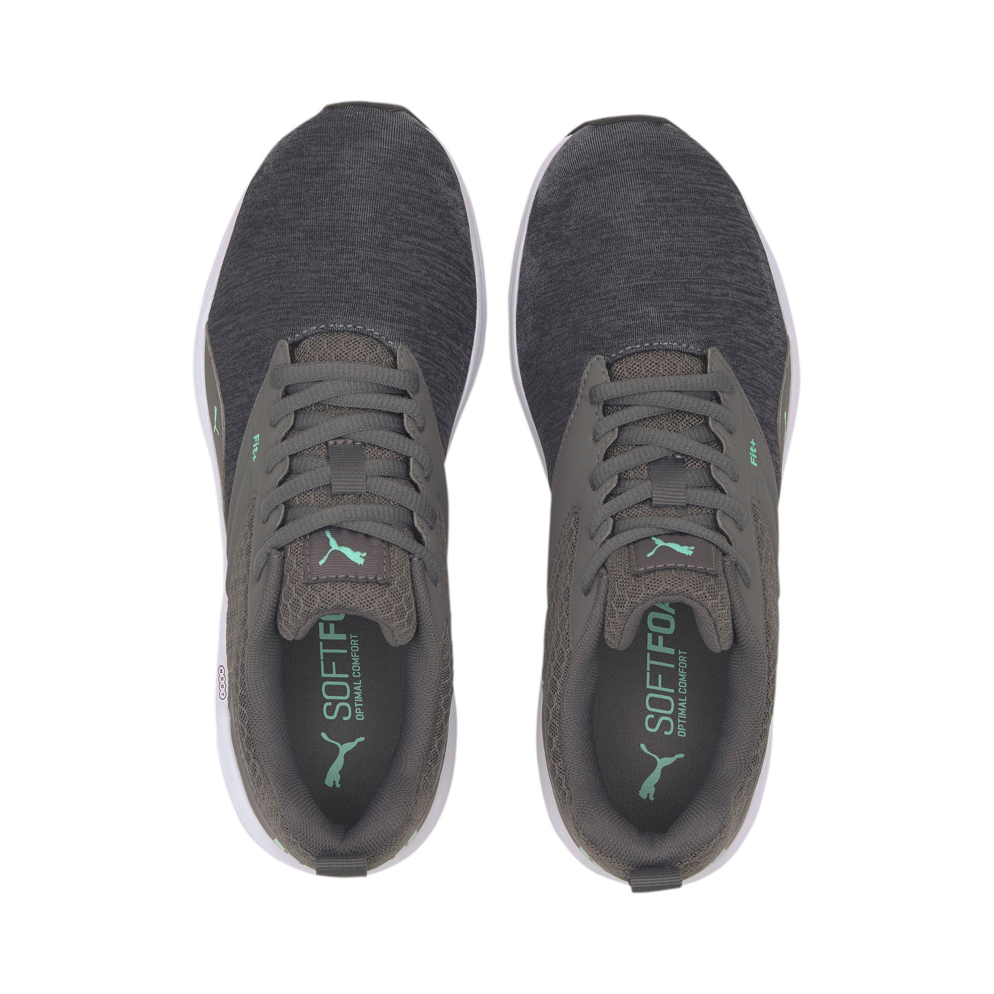 Puma NRGY Comet Running Gray Green Shoes 5