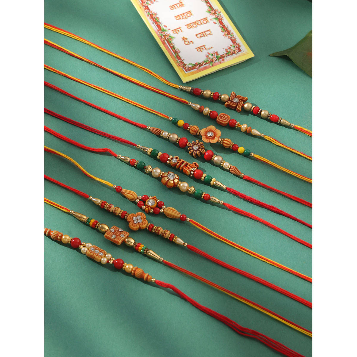NVR Multi-Color Thread Rakhi (Pack of 10)