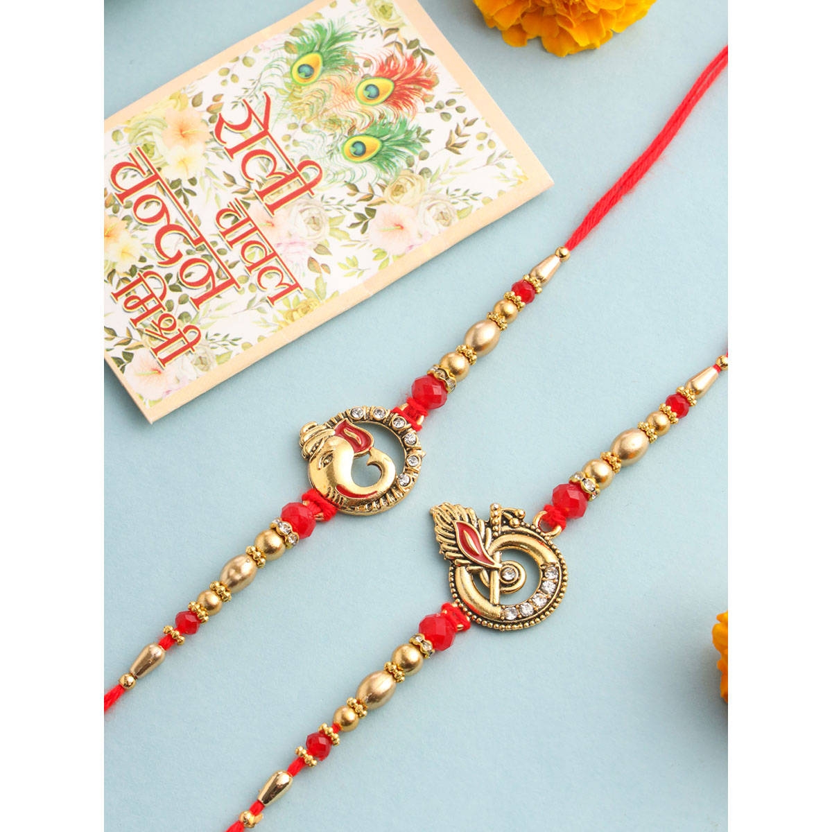 NVR Red Thread Rakhi (Pack of 2)