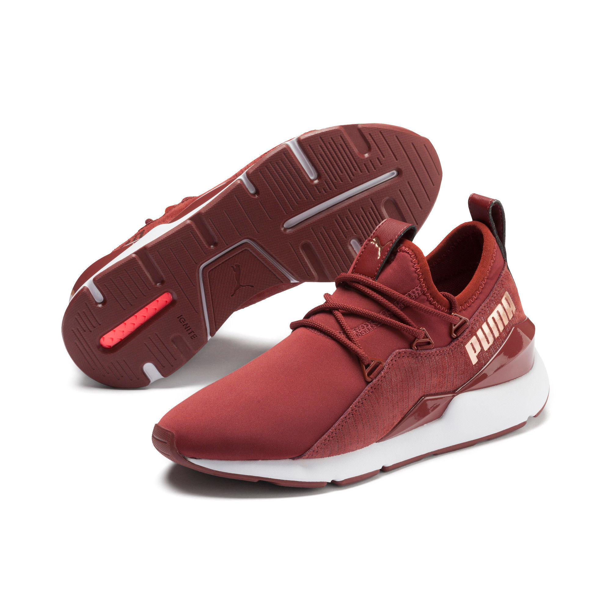 puma shoes maroon colour