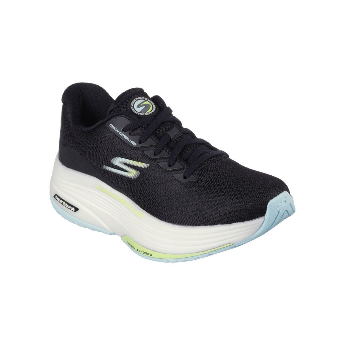 Buy SKECHERS GO WALK DISTANCE WALKER Black Walking Shoes Online