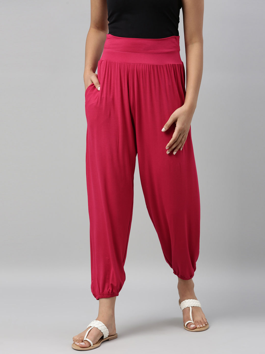 Harem Pants  Maroon  InWeave