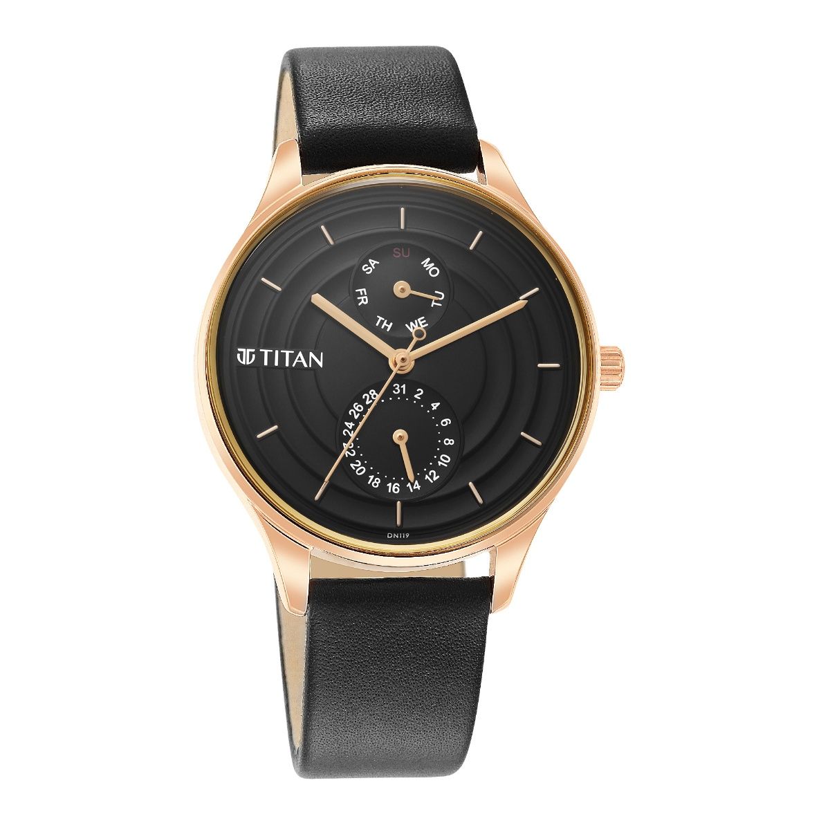 TITAN Workwear Watch with Silver Dial & Leather Strap 2481SL06(DG334) –  Krishna Watch