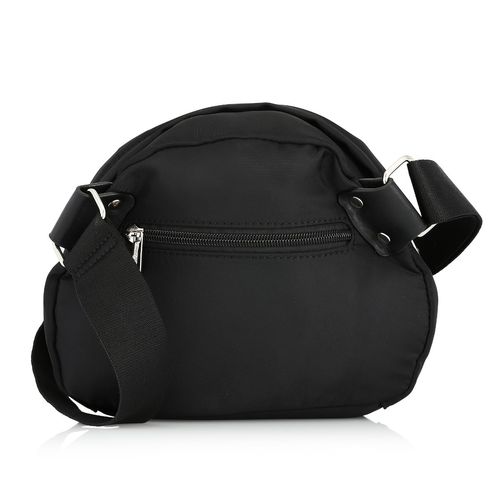 M black nylon crossbody bag