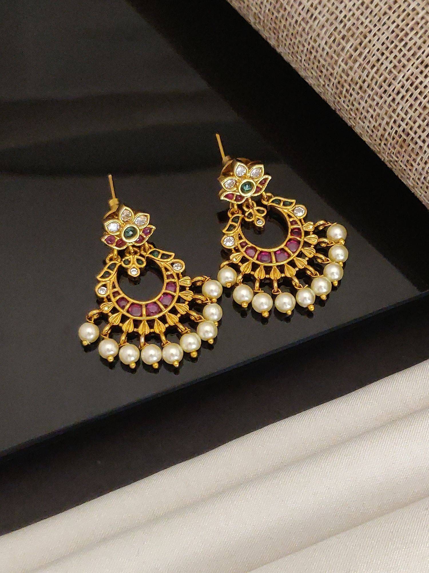 Abdesigns Royal Kemp Stone Drop Earrings