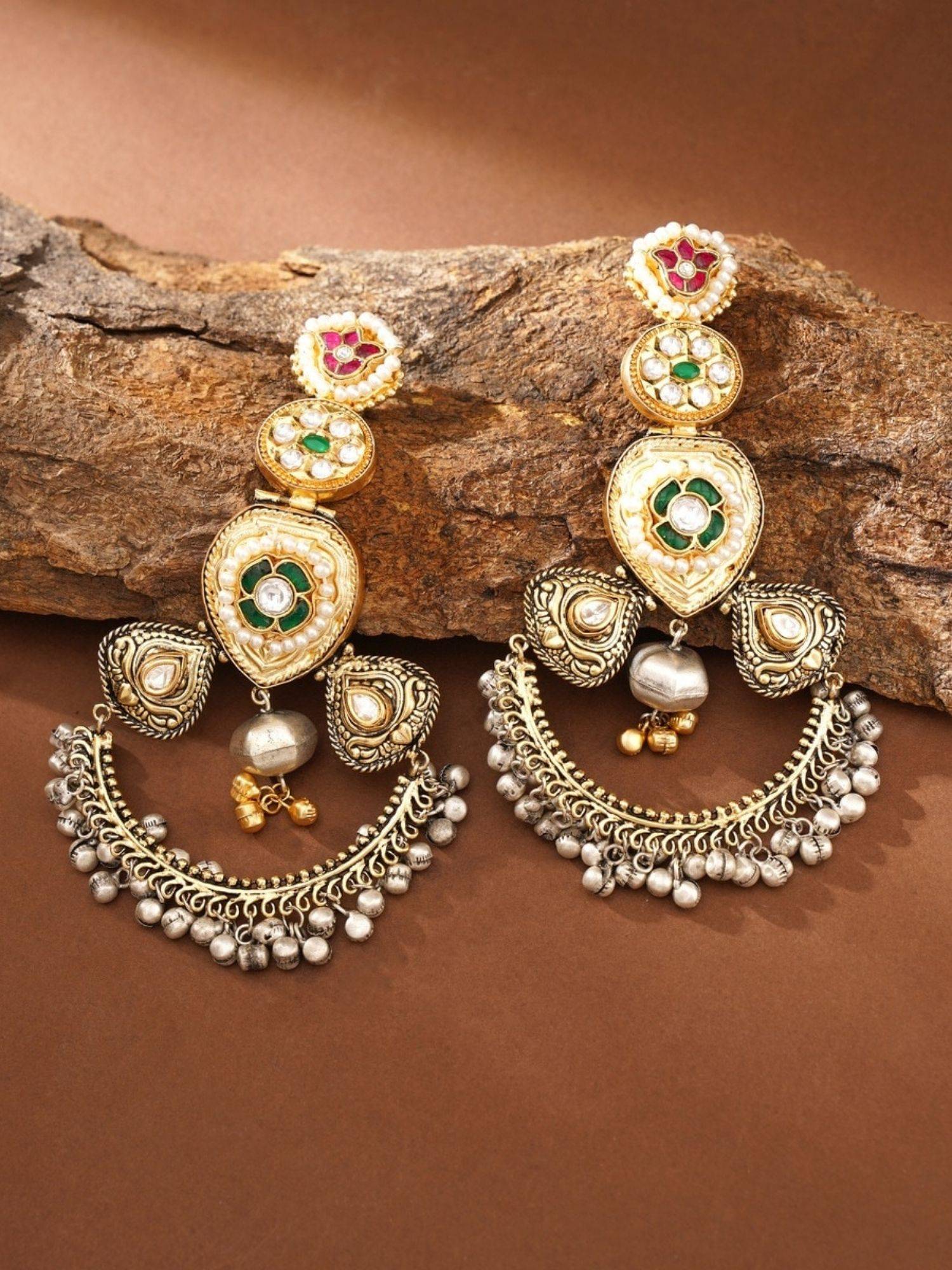 Abdesigns Elegant Dual Plated Drop Earrings