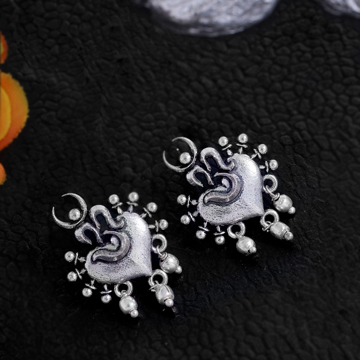 Voylla Aarambh Dainty Om Earrings