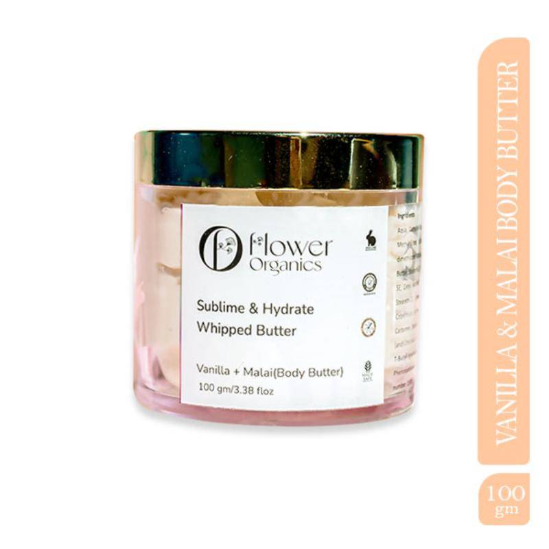 Flower Organics Vanilla & Malai Body Butter