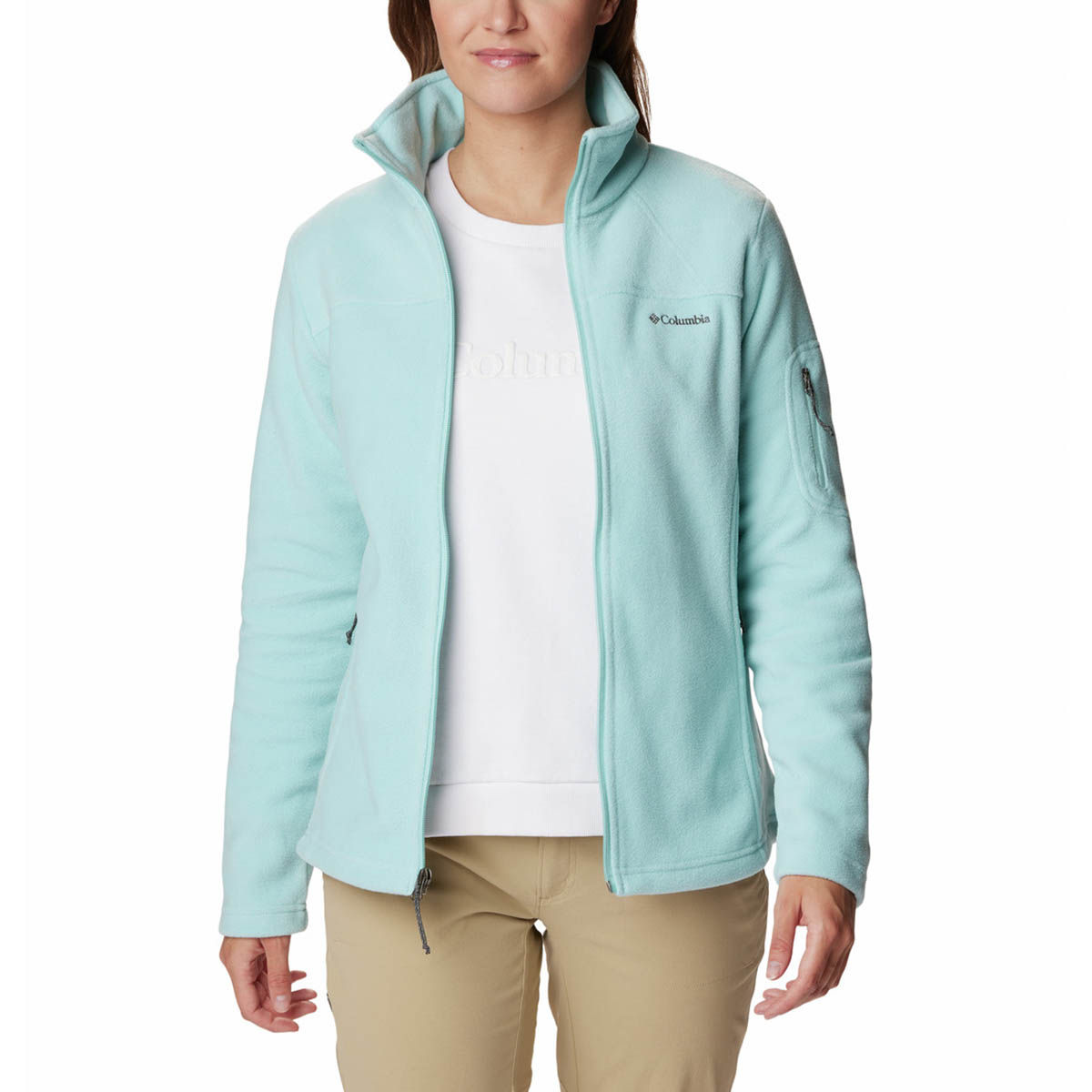 Buy Columbia Womens Blue Fast Trek Ii Full Sleeve Trekking Hiking