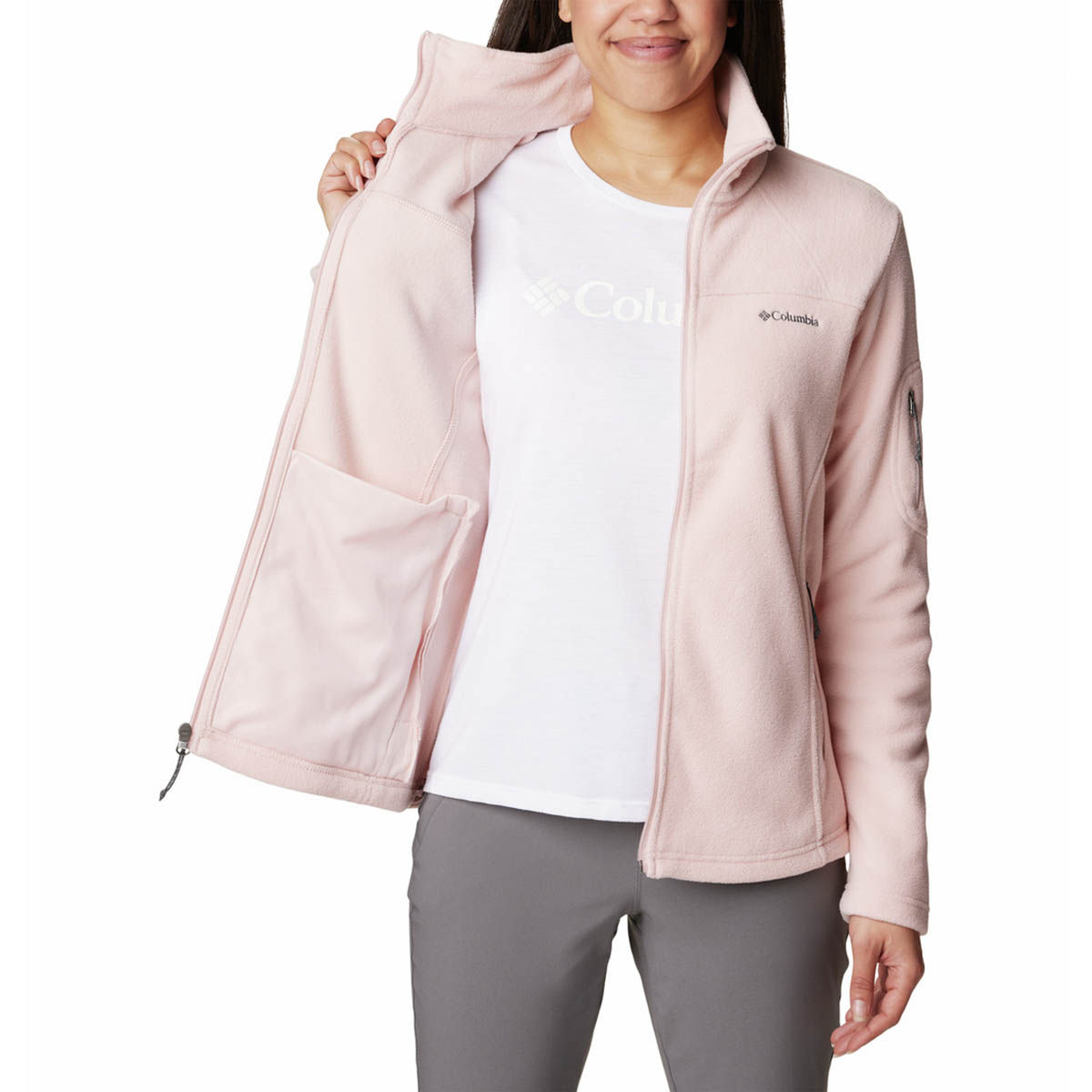 Buy Columbia Womens Peach Fast Trek Ii Full Sleeve Trekking Hiking