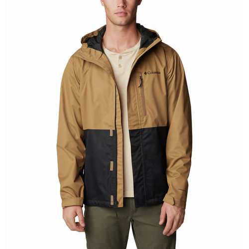 Columbia Mens Brown Hike Bound Full Sleeve Trekking Hiking Rain Jacket