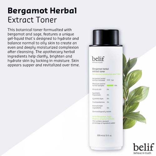 Belif Bergamot Herbal Extract Toner Buy Belif Bergamot Herbal Extract Toner Online At Best Price In India Nykaa