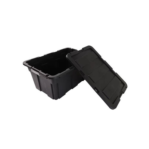 Anko Black Heavy Duty Storage Containers with Lid (Set Of 2)