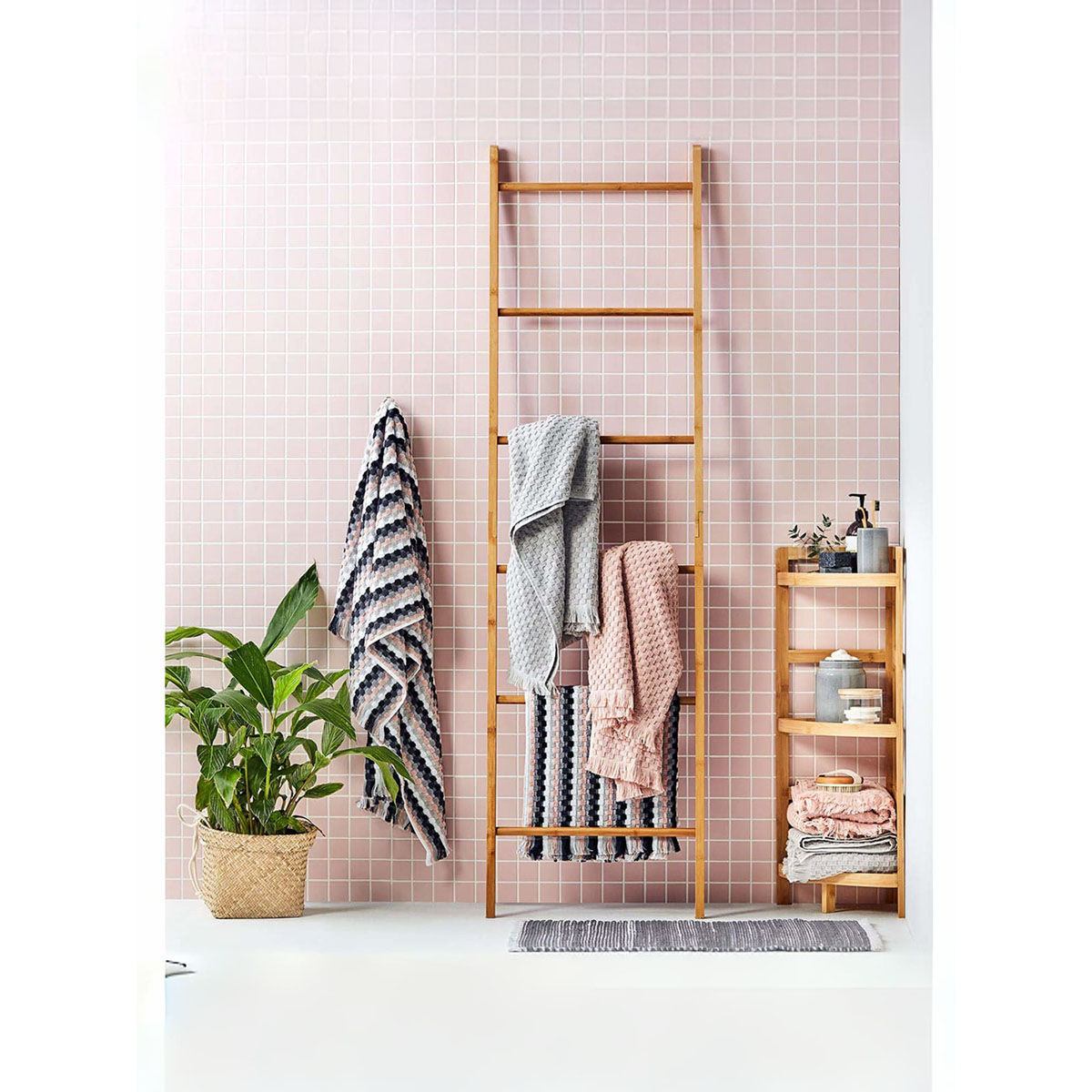 Buy Anko Corner Tier 3 Shelf Bamboo Storage Rack Online