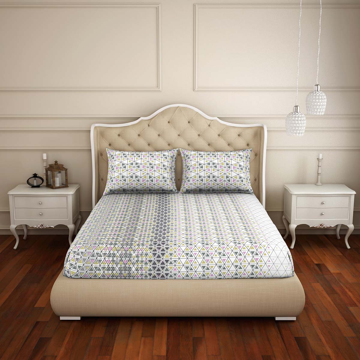 Welspun 100 Cotton Bedsheets Double Anti Bacterial Breathable Skin