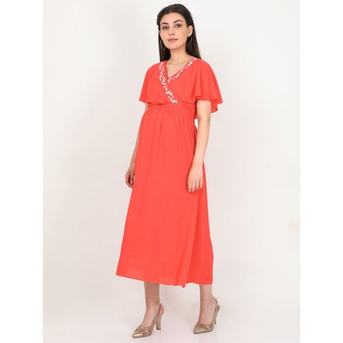 strapless open back dress Baby Girl Burnt Orange Floral Dress for Special Occasions – Lisa Ann's  Creations main image 1